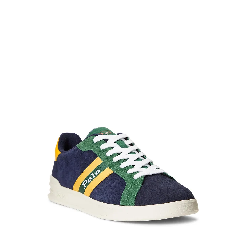 Polo Ralph Lauren - Heritage Court II - High Top Lace Sneakers - Colorblock (Navy)