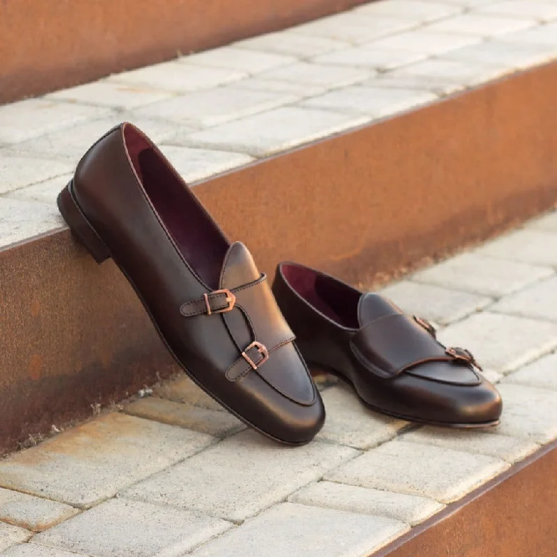 Cameron Burgundy Patina Monkstrap Loafer