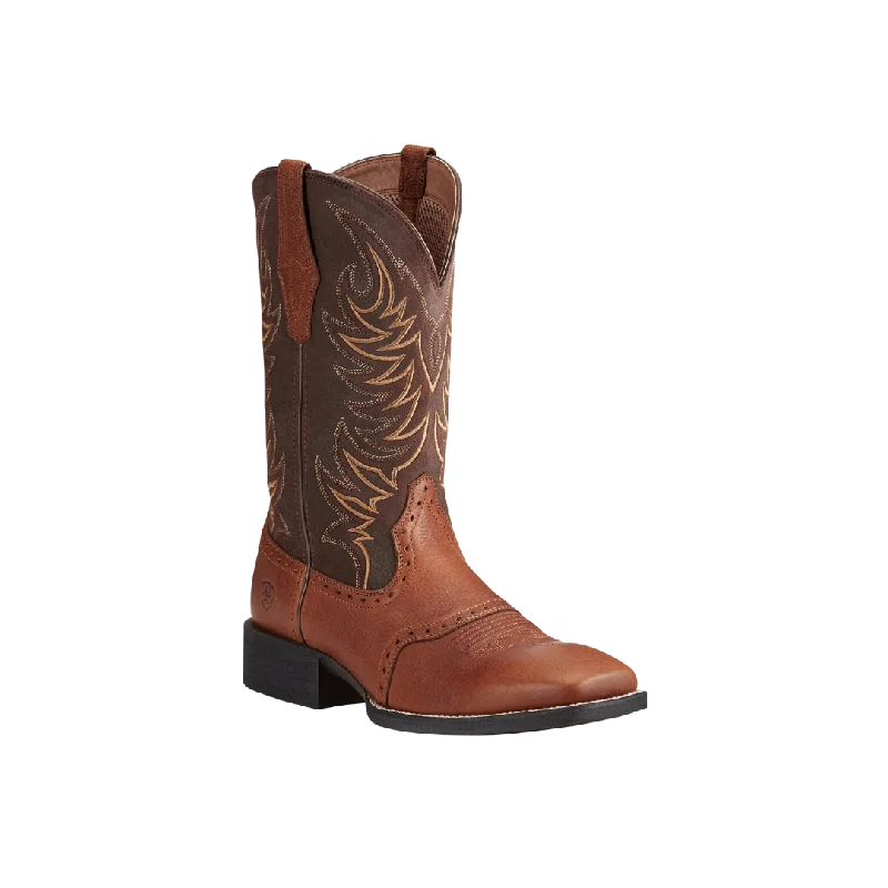 Ariat Men's Sport Sidewinder Western Golden Grizzly Boots