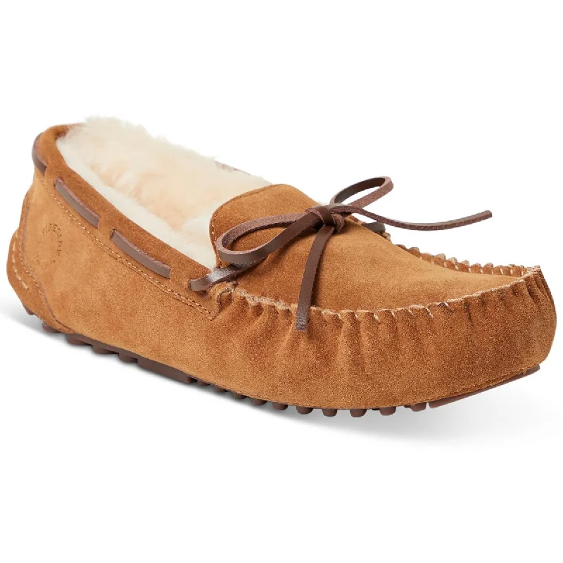 Fireside by Dearfoams Mens Suede Slip On Slide Slippers