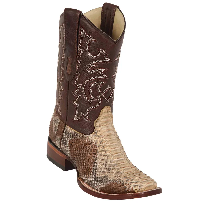 Square Toe Snakeskin Boots