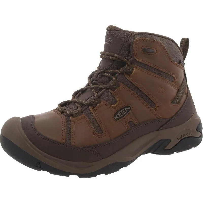 Keen Mens Circadia Mid WP Leather Waterproof Hiking Boots