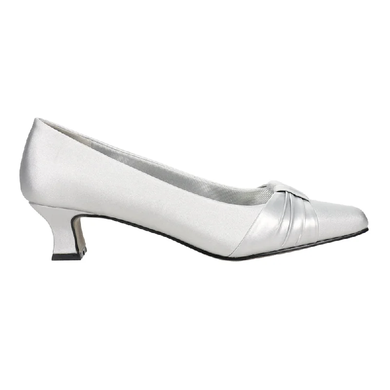 Waive Metallic Square Toe Wedding Pumps