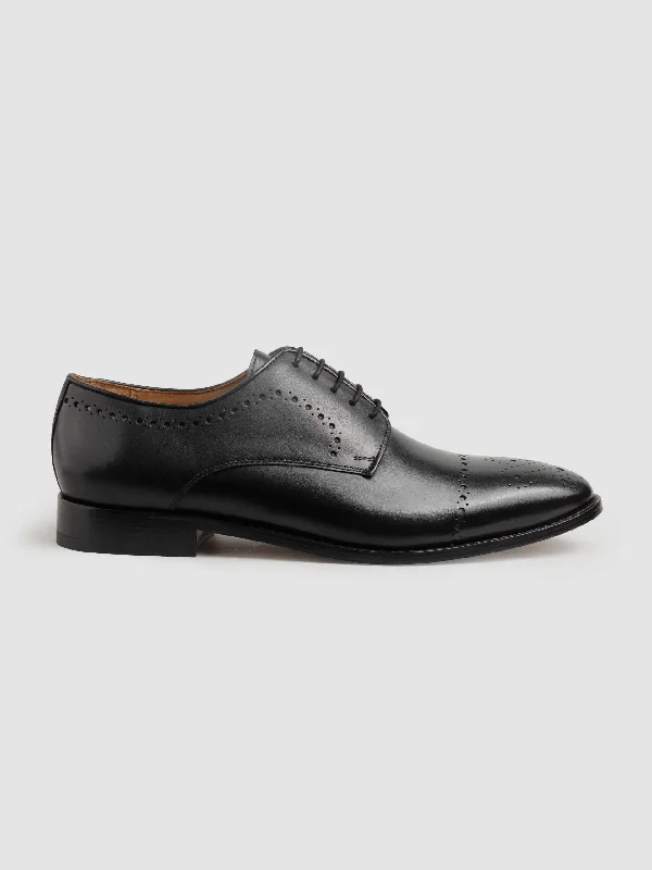 marshall derby semi brogue -black