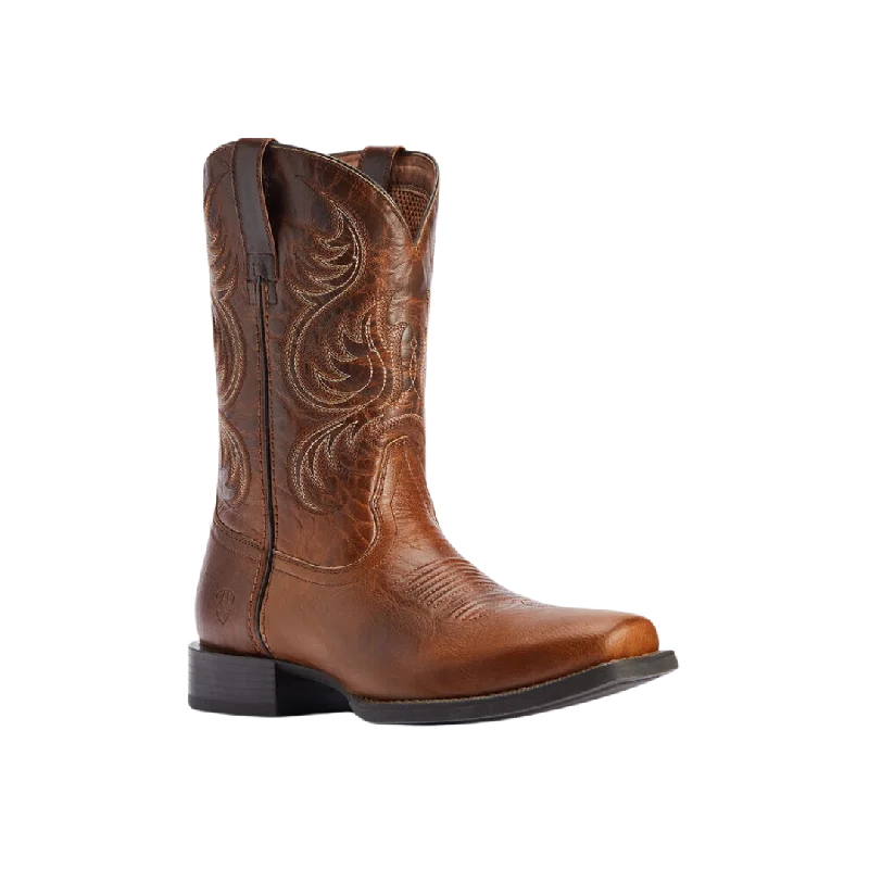 Ariat Men's Sport Boss Rich Cognac Square Toe Boot