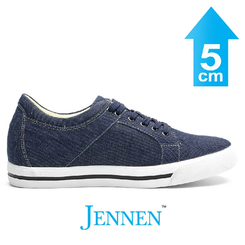 Mr. Bartok Blue 5cm | 2 inches Taller Blue Casual Elevator Sneakers