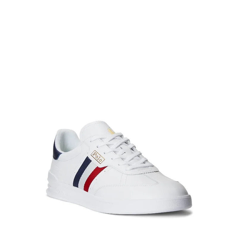 Polo Ralph Lauren - HTR Aera Sneakers - High Top Lace - White/Red/Blue