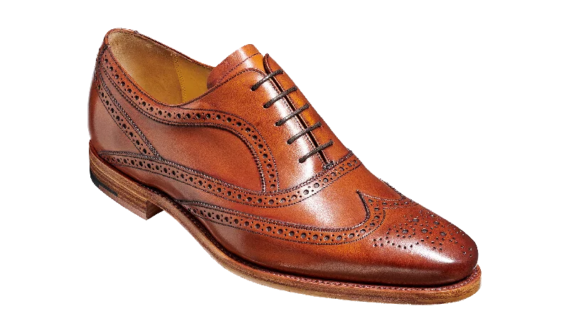 Barker Turing Brogue Shoe - Antique Rosewood