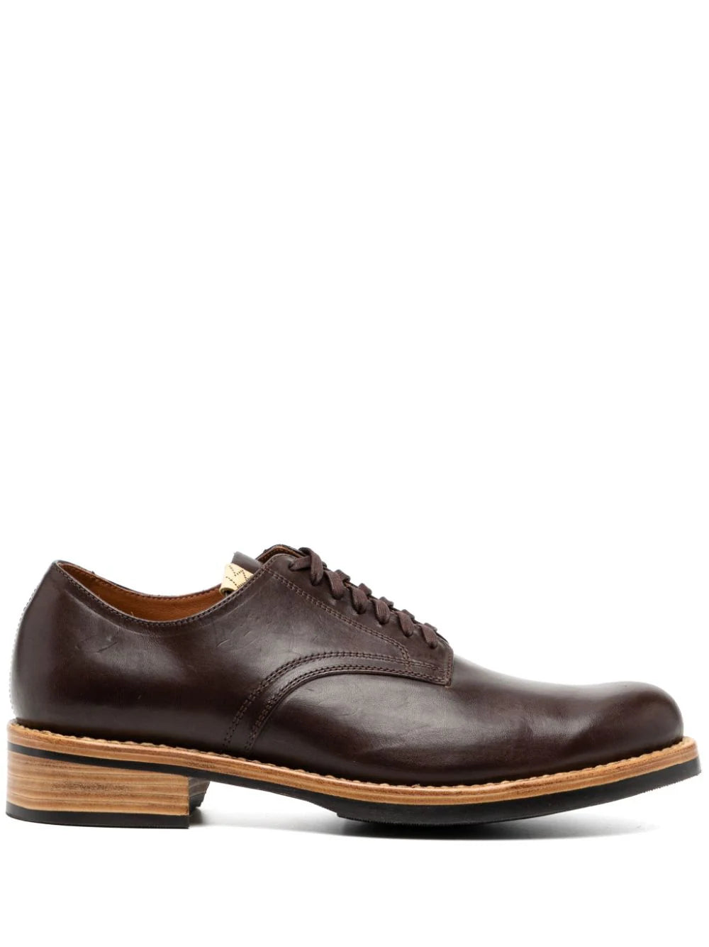 Toe-Folk Leather Derby Shoes