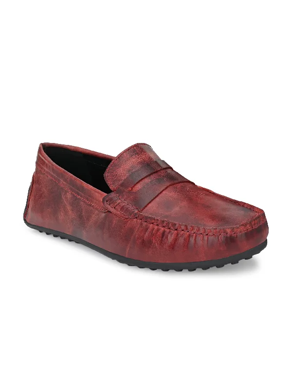 Men's Crater Leather Slip On Casual|Driving Loafer Moccasin