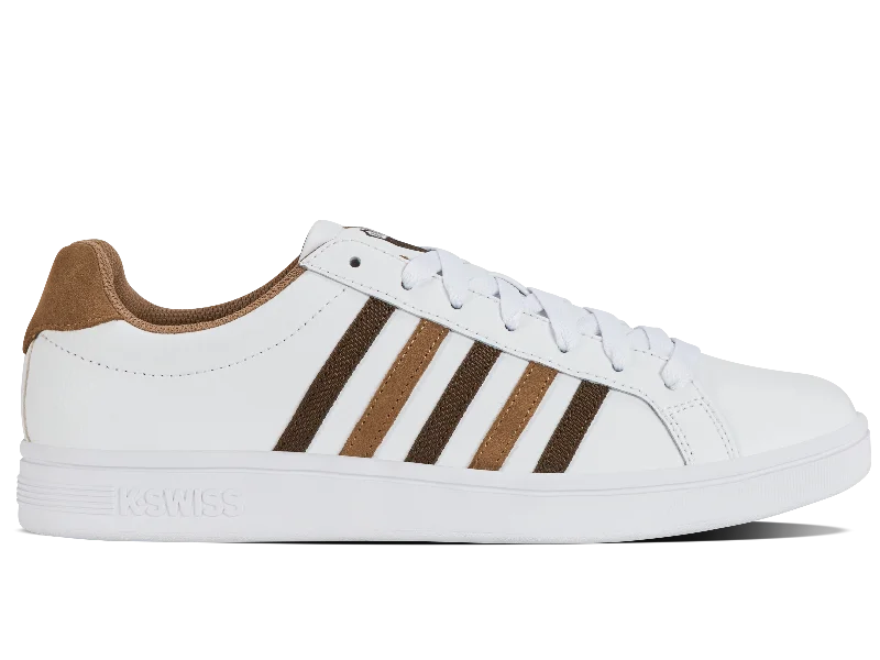 07011-919-M | COURT TIEBREAK | WHITE/TOASTED COCONUT/CHOCOLATE BROWN