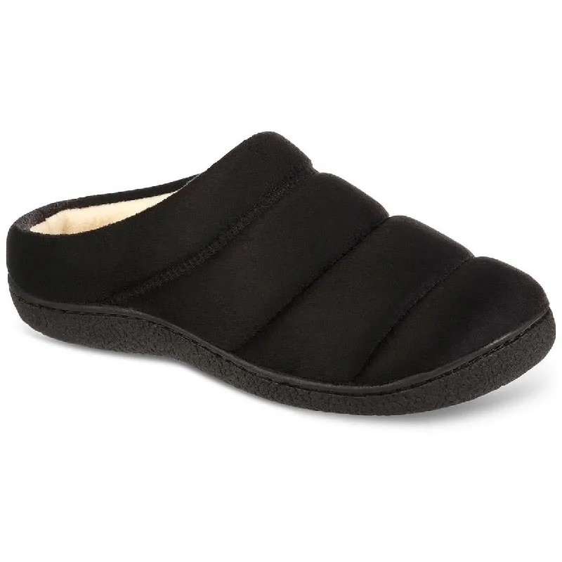 Isotoner Mens Quilted Lined Slide Slippers