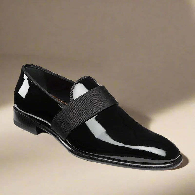 Frederick Black Patent Loafer