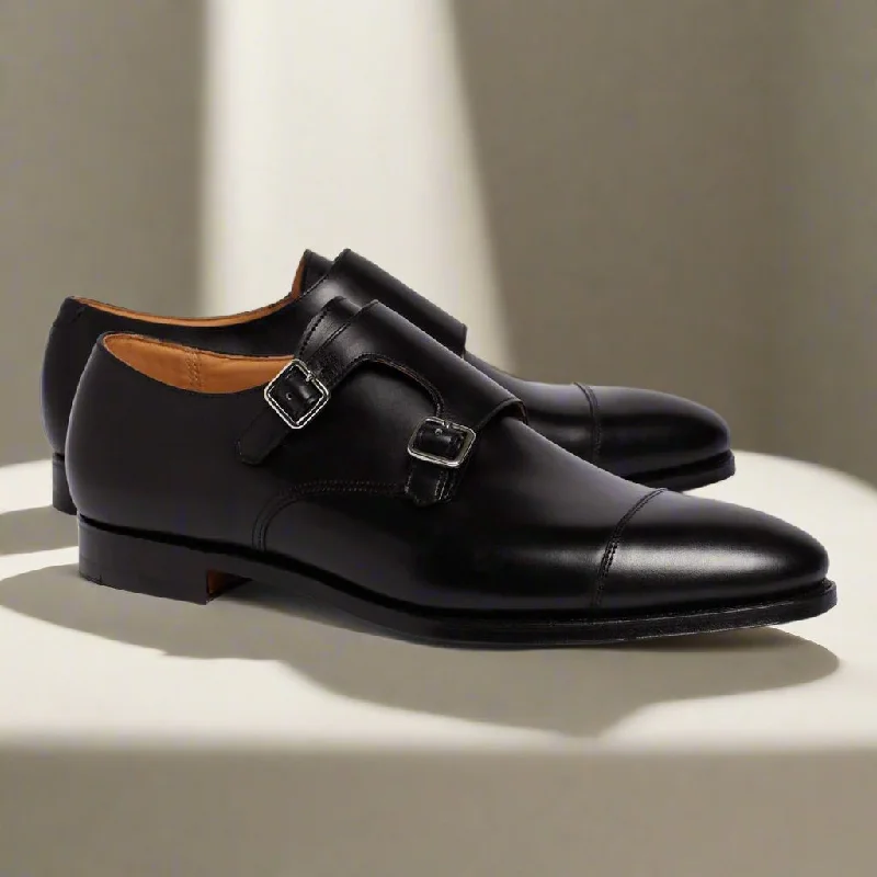 Albert Classic Black Double Monkstrap