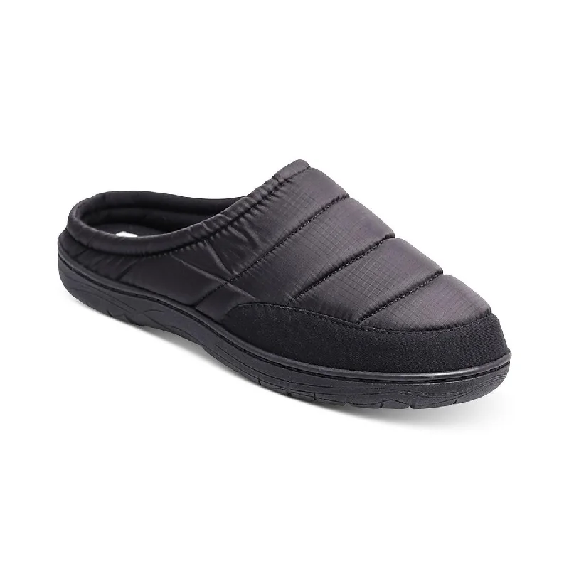 Haggar Mens Quilted Slip On Slide Slippers