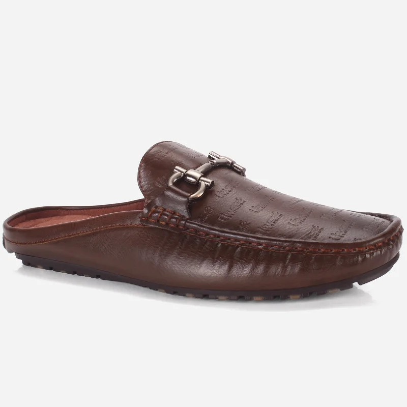 Mens "DARIO" Casual Open-Back Everyday Moccasins